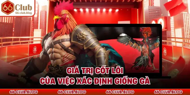 Giá trị cốt lõi của việc xác định giống gà