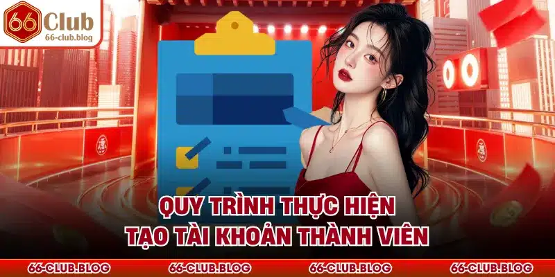 Quy trình thực hiện tạo tài khoản thành viên